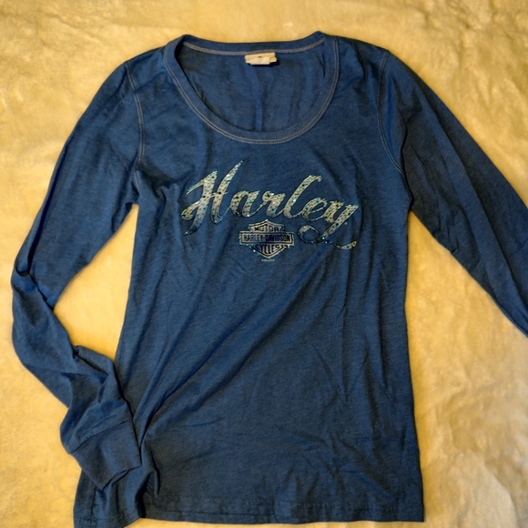 Harley Davidson Bedazzled Tee - Picture 1 of 3